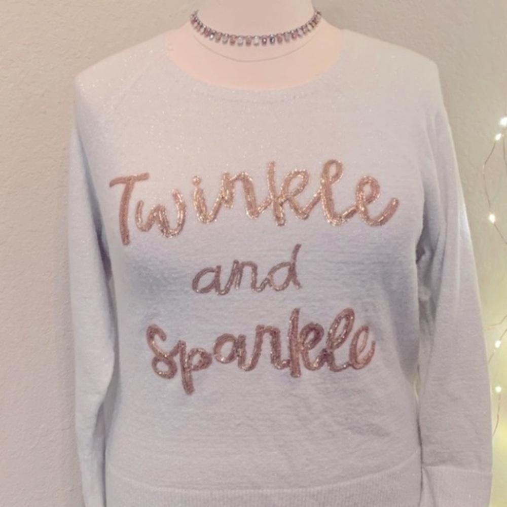 APT 9 Off White Sparkle Sweater Size XXL